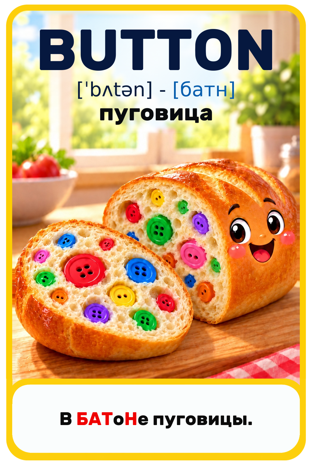 Карточка BUTTON: в батоне пуговицы